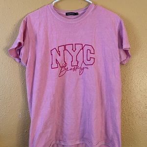 Pink NYC Brooklyn Tshirt